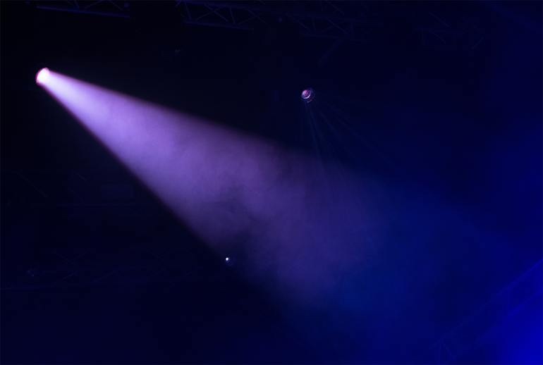 DARK MODE stage lights in the dark RZ743SL