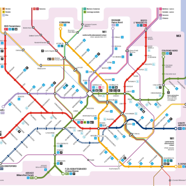 mappa metro mi