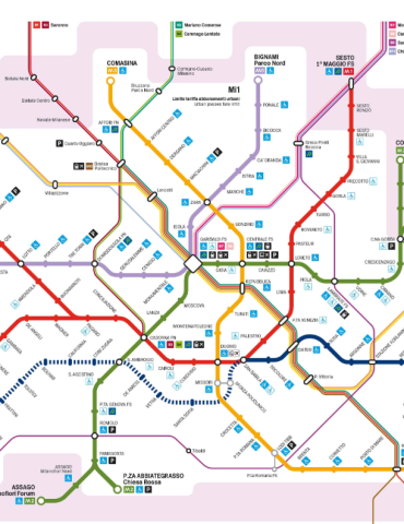 mappa metro mi