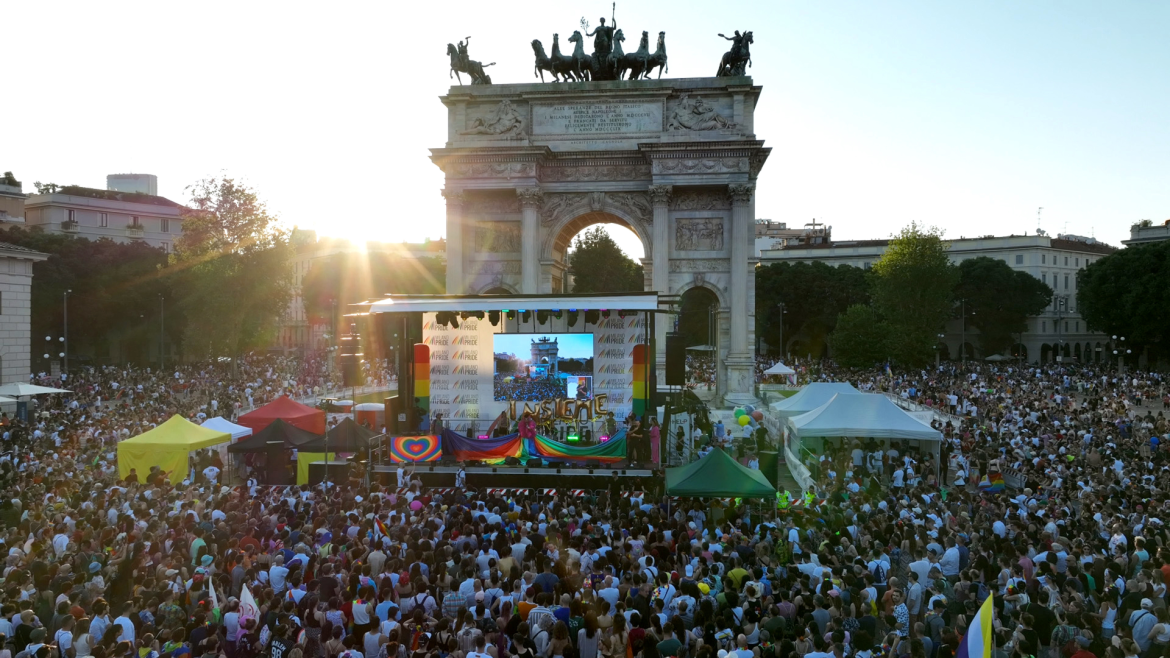 Milano Pride 2023 Drone view